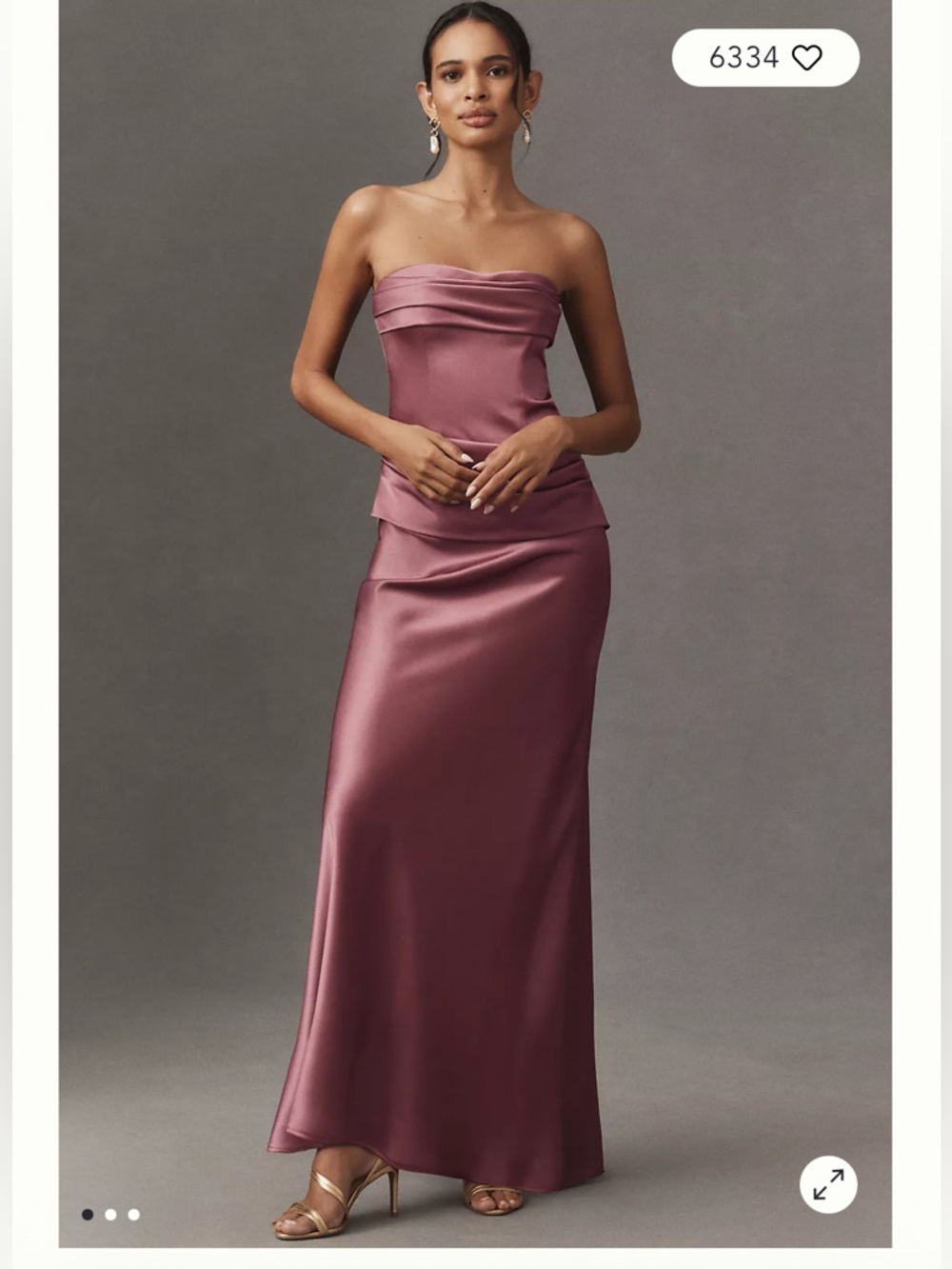 Mare Mare Isabella Strapless Ruched Corset Dress